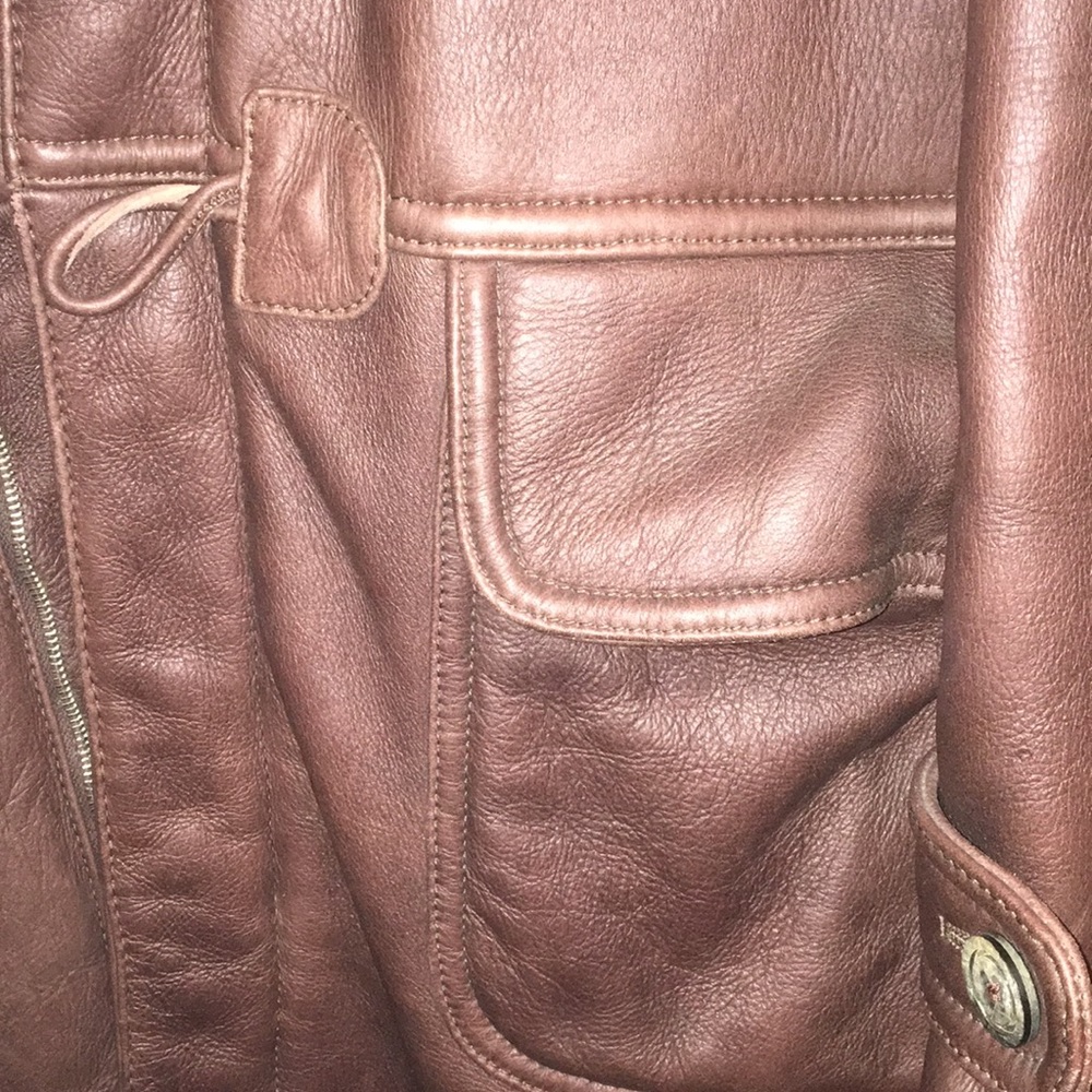 GREAT GIFT! 🎁 Vera Pella Leather Beretta Coat - Picture 3 of 5